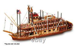 Occre Mississippi Paddle Steamer 180 Scale 14003 Wooden Model Boat Kit