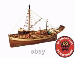 Occre Palamos Wooden Model Ship Kit 145 Scale Mediterranean Fishing Boat