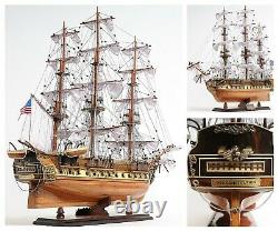 Old Ironsides WOOD SHIP 29 Display Model USS Constitution Collectible Warship