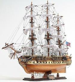 Old Ironsides WOOD SHIP 29 Display Model USS Constitution Collectible Warship