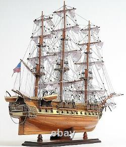 Old Ironsides WOOD SHIP 29 Display Model USS Constitution Collectible Warship