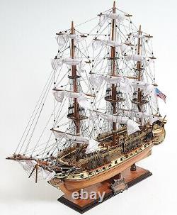 Old Ironsides WOOD SHIP 29 Display Model USS Constitution Collectible Warship