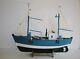 Old Style Wooden Model Fishing Boat 18 Offshore Fishing Vessel On Cradle