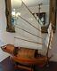 Older Chinese Junk Clipper Wood Model Boat Assembled Hand Made 27 Large