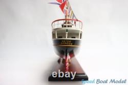 Oster With Signal Flags Tall Ship Model 20.47? Handmade Boat