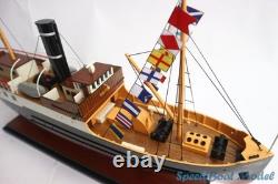 Oster With Signal Flags Tall Ship Model 20.47? Handmade Boat