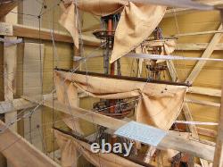 Oversize 90 Sovereign of the Seas SHIP MODEL Solid Wood Replica Nautical Decor