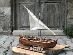 PANART LANCIA-Scale Model Ship, Sailing Boat Model, Wooden Boat Ornament