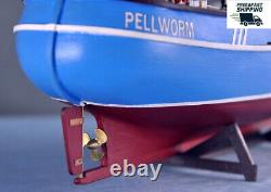 PELLWORM Modern Crab Fishing Boat Scale 1/48 Wood Model Ship Kit Yuanqing