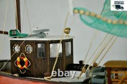 PELLWORM Modern Crab Fishing Boat Scale 1/48 Wood Model Ship Kit Yuanqing