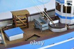 PELLWORM Modern Crab Fishing Boat Scale 1/48 Wood Model Ship Kit Yuanqing