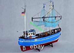 PELLWORM Modern Crab Fishing Boat Scale 1/48 Wood Model Ship Kit Yuanqing