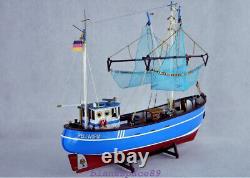 PELLWORM Modern Crab Fishing Boat Scale 1/48 Wood Model Ship Kit Yuanqing