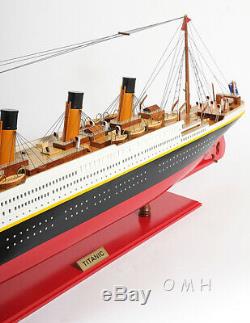 Painted TITANIC MODEL Large 56 Display Cruise Ship Wood Collectible Decor Gift