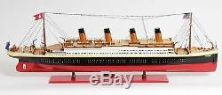 Painted TITANIC MODEL Large 56 Display Cruise Ship Wood Collectible Decor Gift