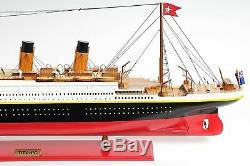 Painted TITANIC MODEL Large 56 Display Cruise Ship Wood Collectible Decor Gift