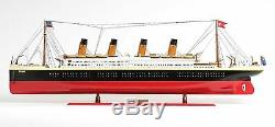 Painted TITANIC MODEL Large 56 Display Cruise Ship Wood Collectible Decor Gift