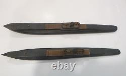 Pair of World War Il Wood British Recognition Submarine models- one HMS Regent