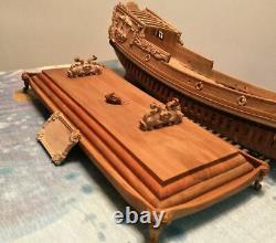 Pear Wood Carving Ship Base Model Ship Kit 15 length for 800 mm ship