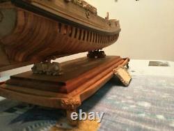 Pear Wood Carving Ship Base Model Ship Kit 15 length for 800 mm ship