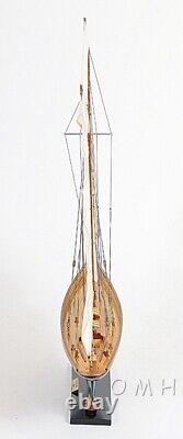 Pen Duick SAILBOAT MODEL Painted Wood Sailing Boat Yacht Display Nautical Decor