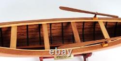 Peterborough' CANOE MODEL, Wooden Display Rowing Boat Nautical Decor Ships Gift