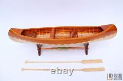 Peterborough Canoe Model Honey Stained Yellow Wood Color