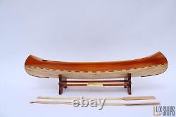 Peterborough Canoe Model Honey Stained Yellow Wood Color