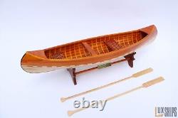 Peterborough Canoe Model Honey Stained Yellow Wood Color