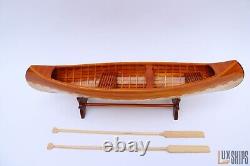 Peterborough Canoe Model Honey Stained Yellow Wood Color