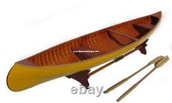 Peterborough Scale Handcrafted Canoe Yellow 36