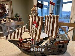 Pirate Ship 3D Puzzle 75 58cm Large Size Adult Toy DIY Wood Boat Model