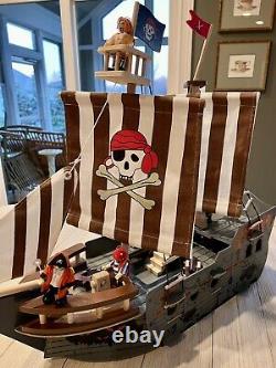 Pirate Ship 3D Puzzle 75 58cm Large Size Adult Toy DIY Wood Boat Model