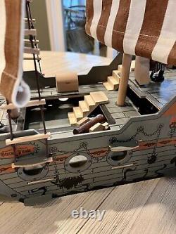 Pirate Ship 3D Puzzle 75 58cm Large Size Adult Toy DIY Wood Boat Model