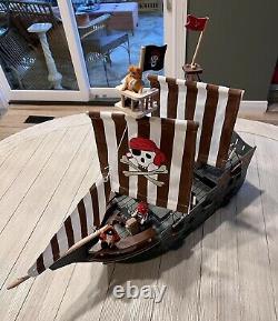 Pirate Ship 3D Puzzle 75 58cm Large Size Adult Toy DIY Wood Boat Model