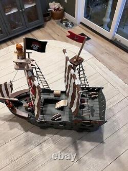 Pirate Ship 3D Puzzle 75 58cm Large Size Adult Toy DIY Wood Boat Model