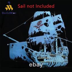 Pirates Boat Model Made of Bones and Rotting Wood 2415 Pcs MOC Build Gift