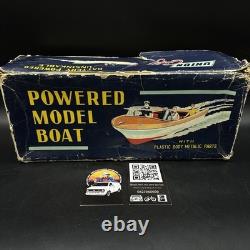 Powered Model Boat 1950s Electric Plastic/Wood Union Craft Original JAPAN