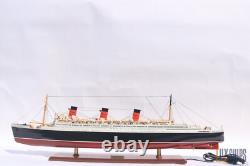 QUEEN MARY Ship Model With Lights Wooden Model Ship is for Sale
