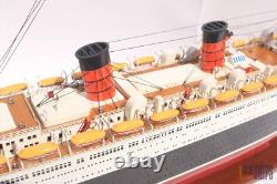 QUEEN MARY Ship Model With Lights Wooden Model Ship is for Sale