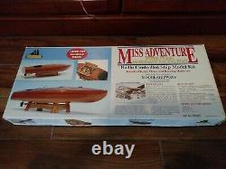 RARE Model Shipways Miss Adventure fleet class mahogany racing boat Radio Cont