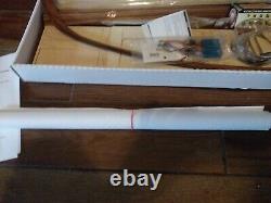 RARE Model Shipways Miss Adventure fleet class mahogany racing boat Radio Cont