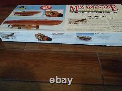 RARE Model Shipways Miss Adventure fleet class mahogany racing boat Radio Cont