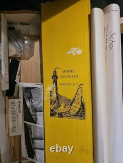RARE Model Shipways Yacht America Schooner 1851 2029 164 Scale Vintage Yellow