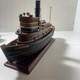 Rare The Baltimore Tugboat Handcrafted Wooden Boat Model Brass Fittings