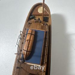 RARE The Baltimore Tugboat Handcrafted Wooden Boat Model Brass fittings