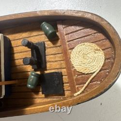 RARE The Baltimore Tugboat Handcrafted Wooden Boat Model Brass fittings