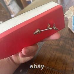 RARE VINTAGE MSK MODEL MOTOR BOAT WOODEN TOY JAPAN With Original Box