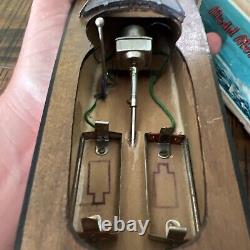 RARE VINTAGE MSK MODEL MOTOR BOAT WOODEN TOY JAPAN With Original Box