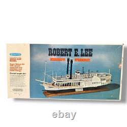 RARE Vintage SCIENTIFIC Robert E Lee WOOD MODEL BOAT SHIP Kit